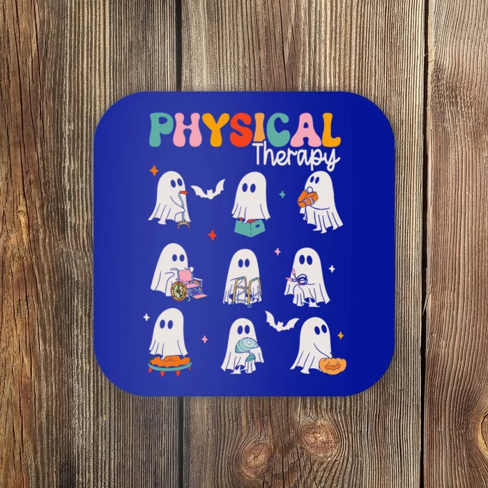 Ghost Physical Therapy Pt Physical Therapist Halloween Coaster