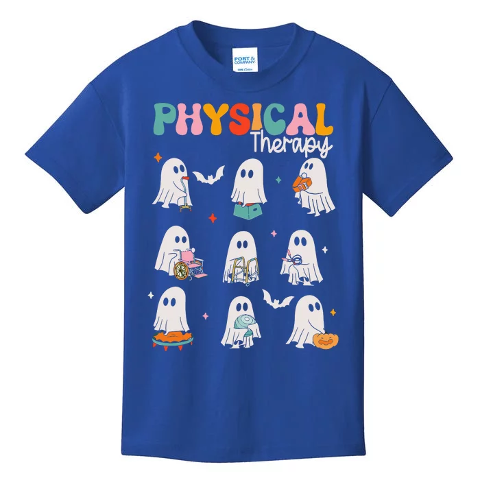 Ghost Physical Therapy Pt Physical Therapist Halloween Kids T-Shirt