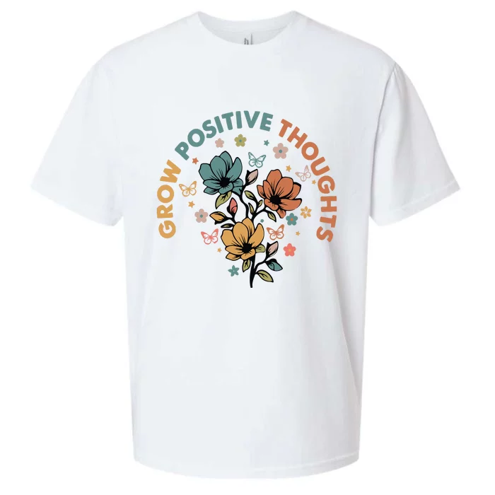 Grow Positive Thoughts Growth Mindset Sueded Cloud Jersey T-Shirt