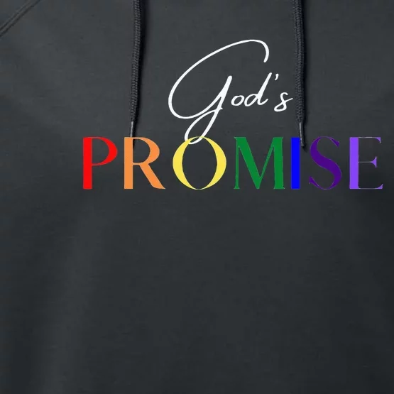 Gods Promise The Rainbow Performance Fleece Hoodie