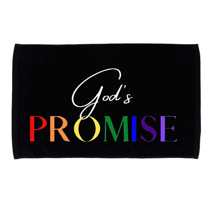 Gods Promise The Rainbow Microfiber Hand Towel