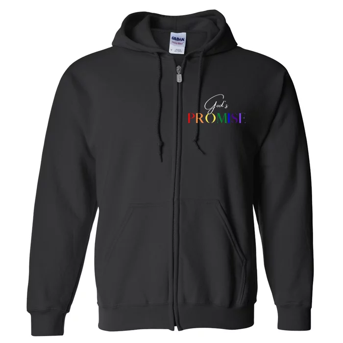 Gods Promise The Rainbow Full Zip Hoodie