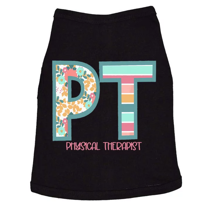 Groovy Physical Therapy PT Physical Therapist Back To School Doggie Tank