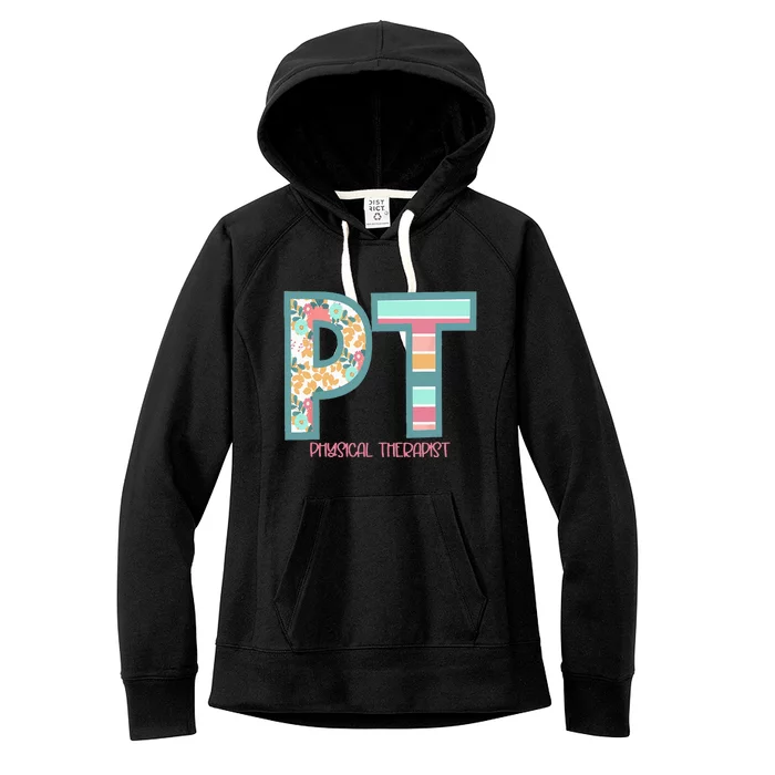 Groovy Physical Therapy PT Physical Therapist Back To School Women's Fleece Hoodie