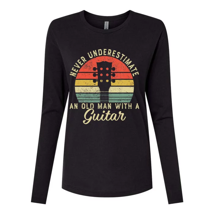 Guitar Player Teacher Funny Acoustic Guitar Lover Musician Womens Cotton Relaxed Long Sleeve T-Shirt