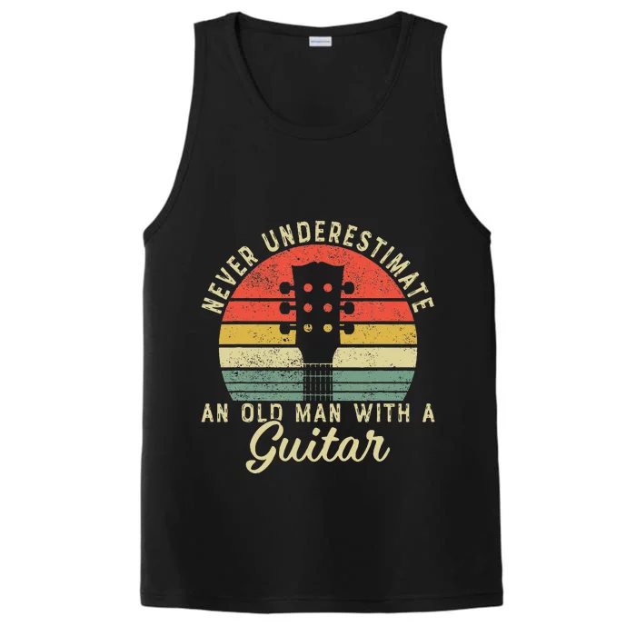 Guitar Player Teacher Funny Acoustic Guitar Lover Musician Performance Tank