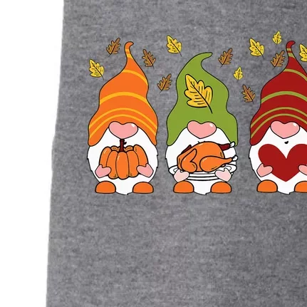 Gnomes Pumpkin Turkey Thanksgiving Day Cute Fall Autumn Doggie 3-End Fleece Hoodie