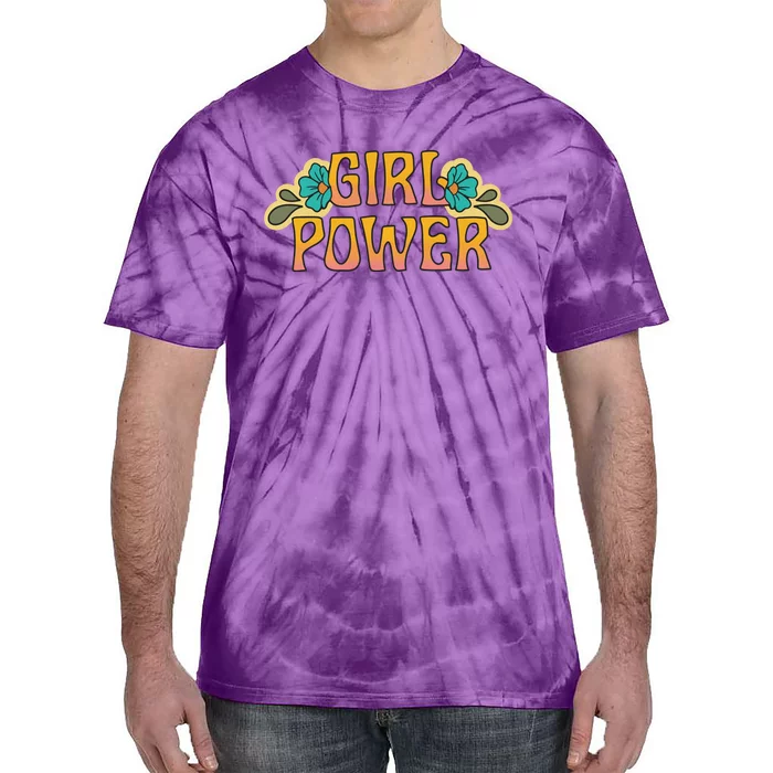 Girl Power Tropical Retro Feminist Tie-Dye T-Shirt