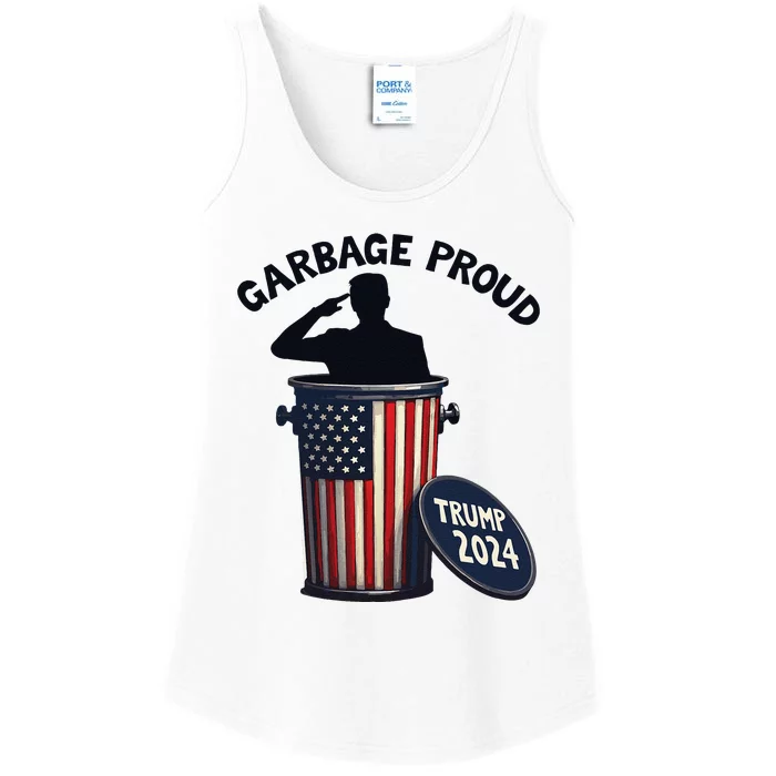 Garbage Proud To Be Garbage Vote Trump Supporters Gift Ladies Essential Tank