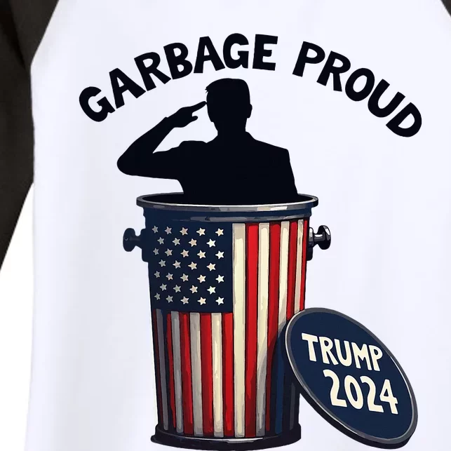 Garbage Proud To Be Garbage Vote Trump Supporters Women's Tri-Blend 3/4-Sleeve Raglan Shirt