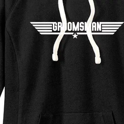 Groomsman Pilot Theme Women's Fleece Hoodie