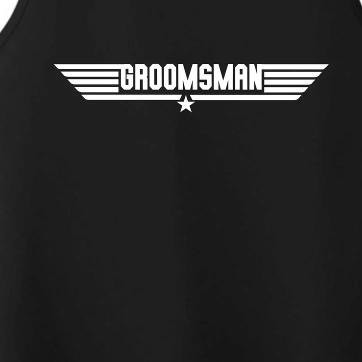 Groomsman Pilot Theme Performance Tank