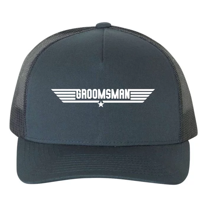 Groomsman Pilot Theme Yupoong Adult 5-Panel Trucker Hat