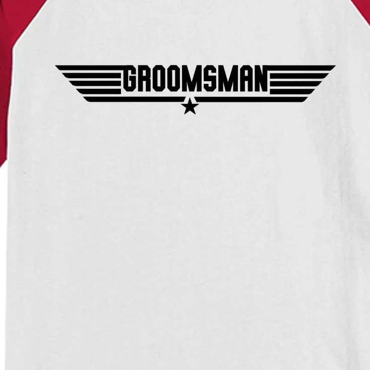 Groomsman Pilot Theme Kids Colorblock Raglan Jersey