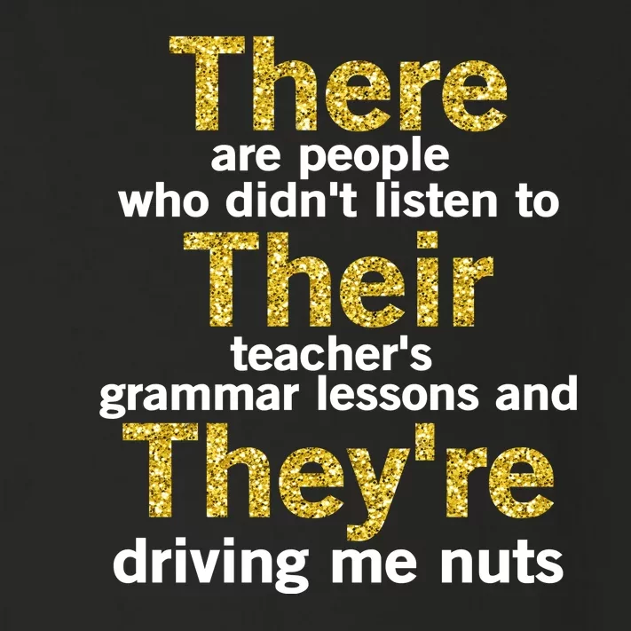 Grammar Police There Their Theyre - There Their They're Grammar Lessons Toddler Long Sleeve Shirt