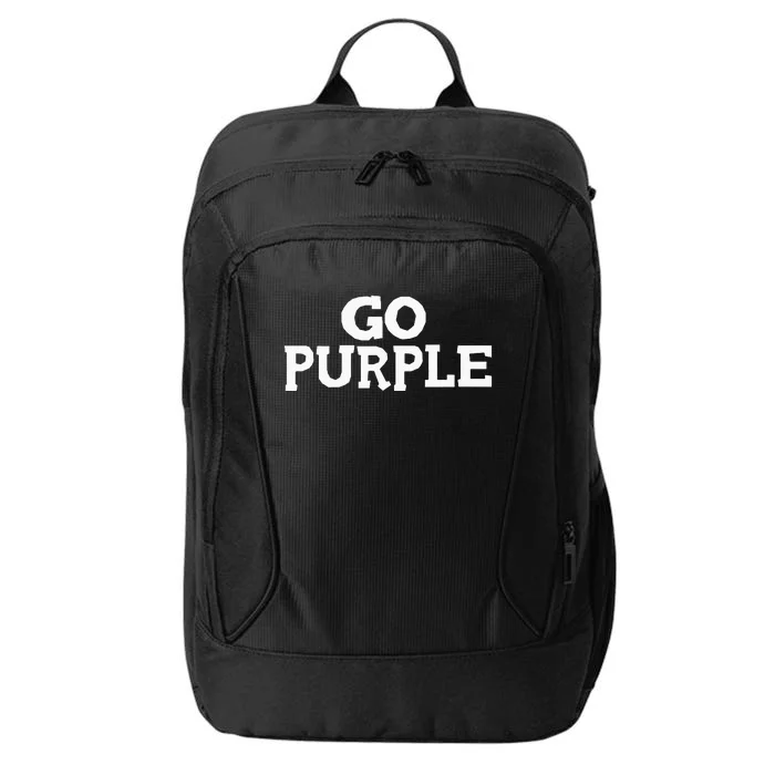 Go PURPLE Team Spirit Gear Color War Grape Wins the Game Fan City Backpack