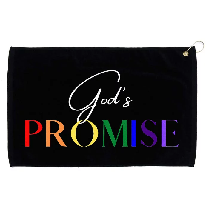 Gods Promise The Rainbow Grommeted Golf Towel