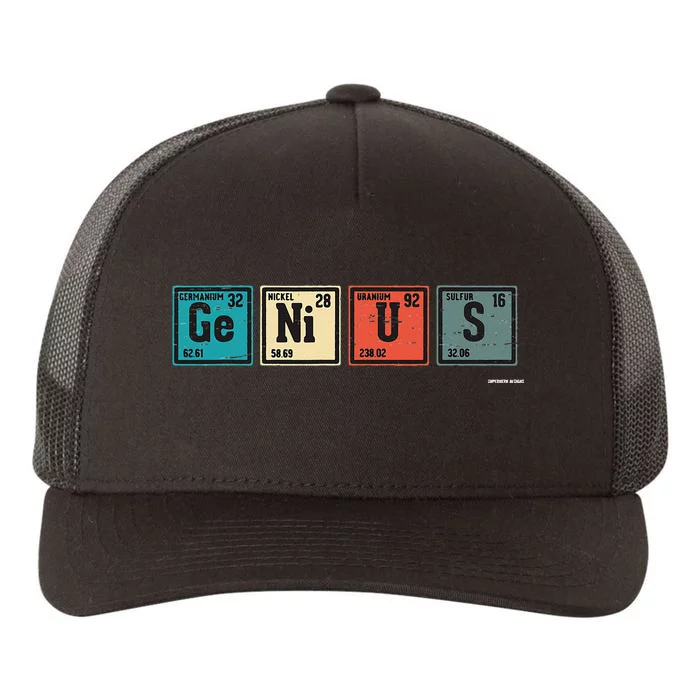 Genius Periodic Table Elements Chemistry Teacher Gift Yupoong Adult 5-Panel Trucker Hat