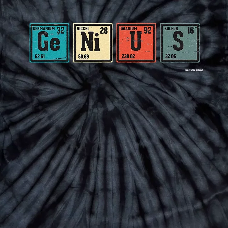 Genius Periodic Table Elements Chemistry Teacher Gift Tie-Dye T-Shirt