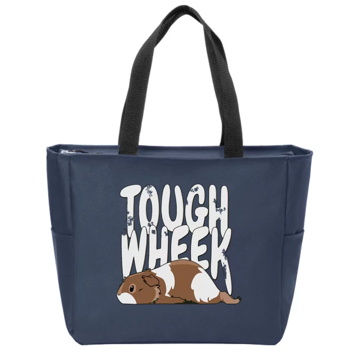 Guinea Pig Tough Wheek Brown Cream Guinea Pig Pet Zip Tote Bag