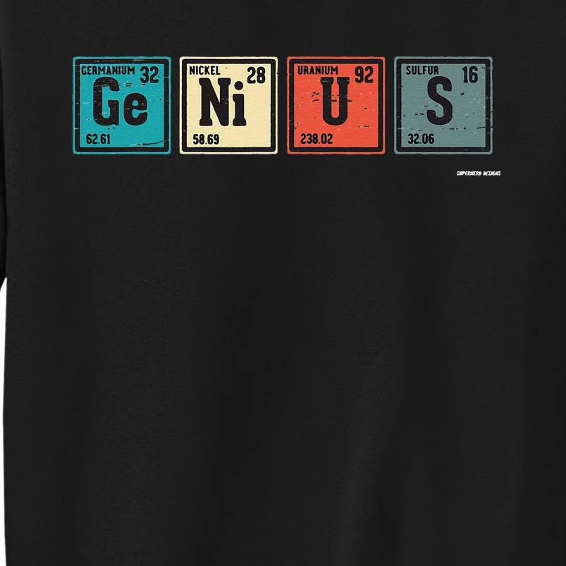 Genius Periodic Table Elements Chemistry Teacher Gift Sweatshirt