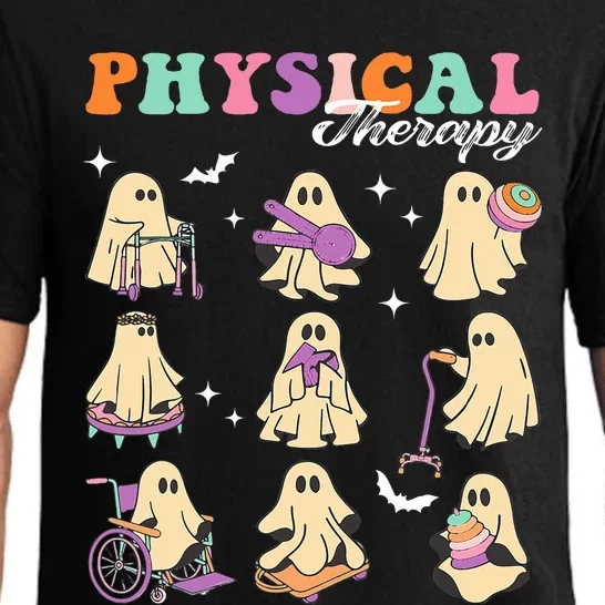 Ghost Physical Therapy Physical Therapist Halloween Groovy Pajama Set