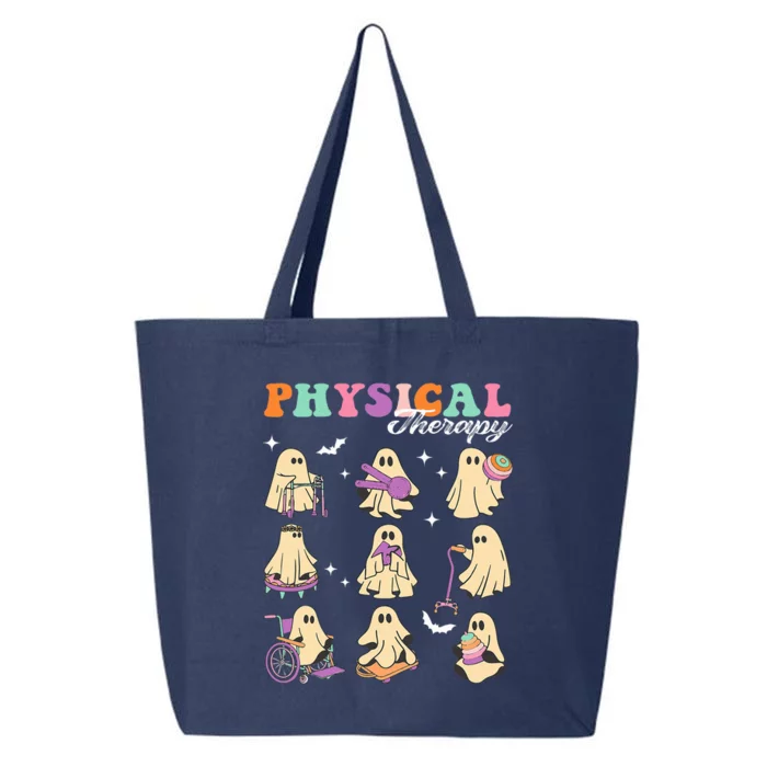 Ghost Physical Therapy Physical Therapist Halloween Groovy 25L Jumbo Tote