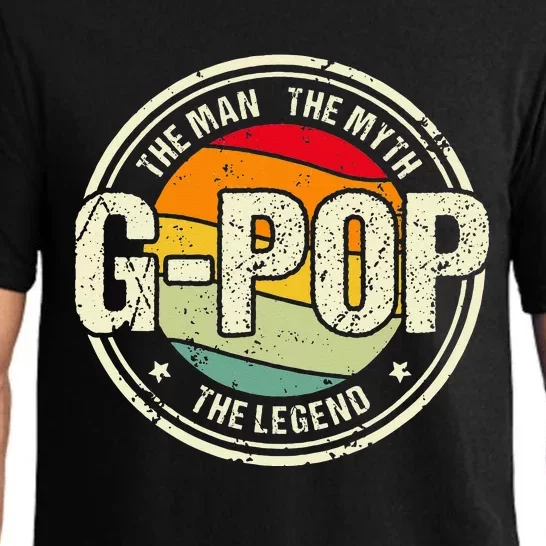 G Pop The Man The Myth The Legend Grandfather Fathers Day Pajama Set