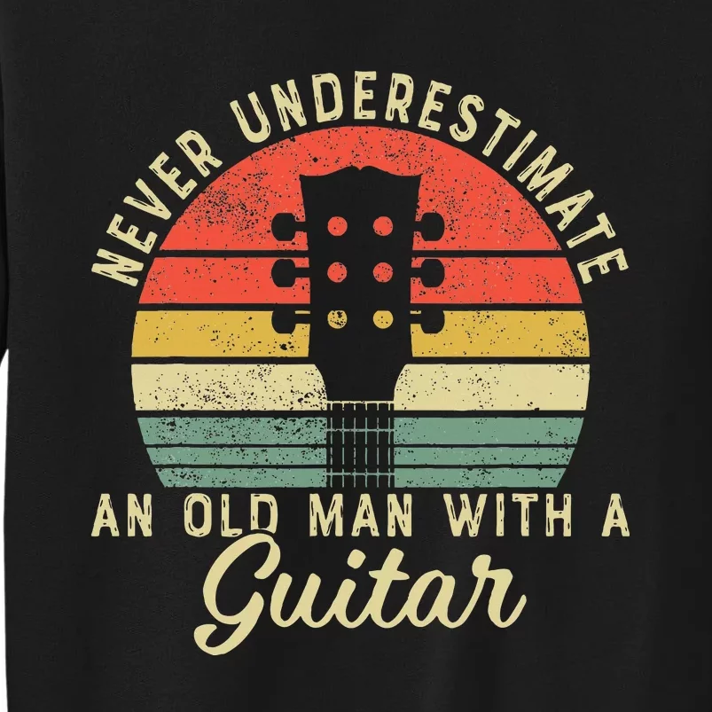 Guitar Player Teacher Funny Acoustic Guitar Lover Musician Tall Sweatshirt