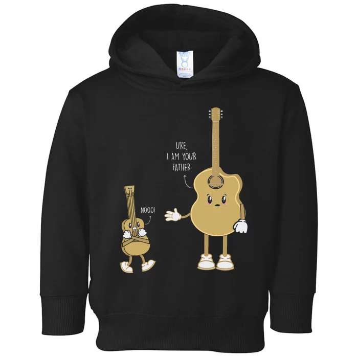 Guitar Player Ukulele Parody Uke I Am Your Father Nooo Toddler Hoodie