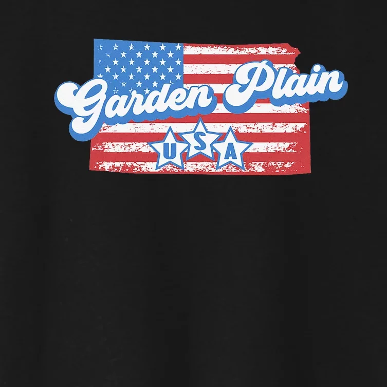 Garden Plain USA Women's Crop Top Tee