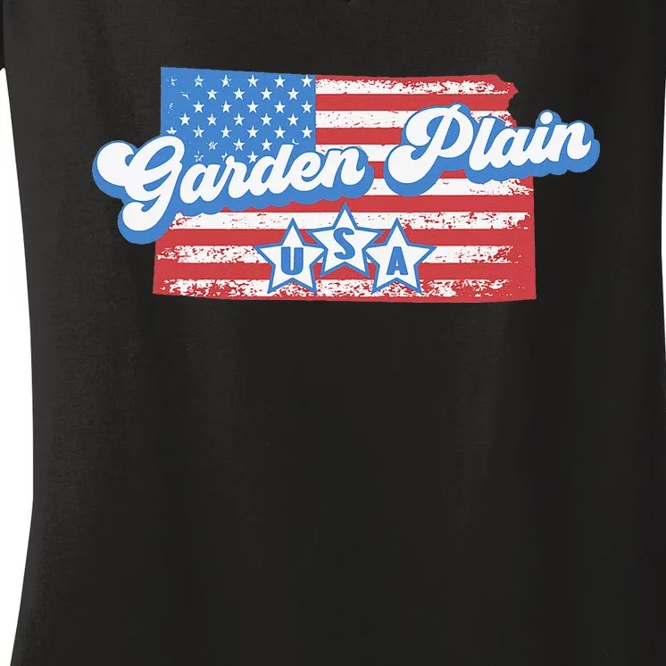 Garden Plain USA Women's V-Neck T-Shirt