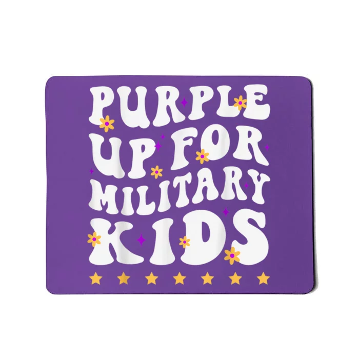 Groovy Purple Up For Military Kid Military Child Month Mousepad