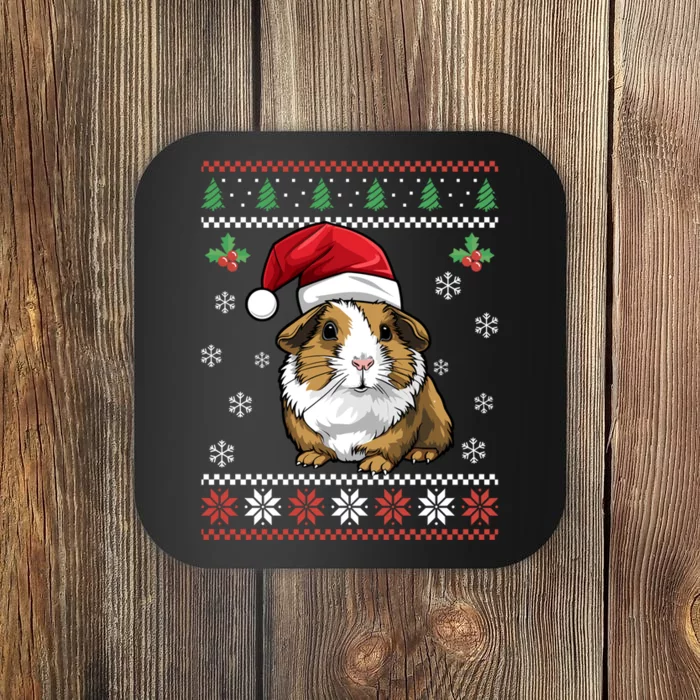 Guinea Pig Ugly Christmas Funny Gift Xmas Coaster