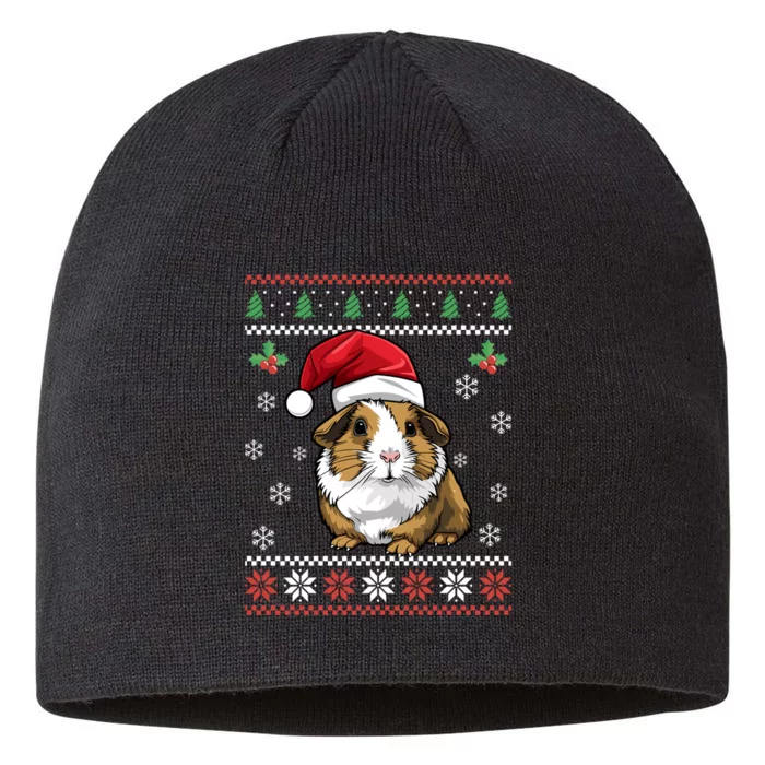 Guinea Pig Ugly Christmas Funny Gift Xmas 8 1/2in Sustainable Knit Beanie