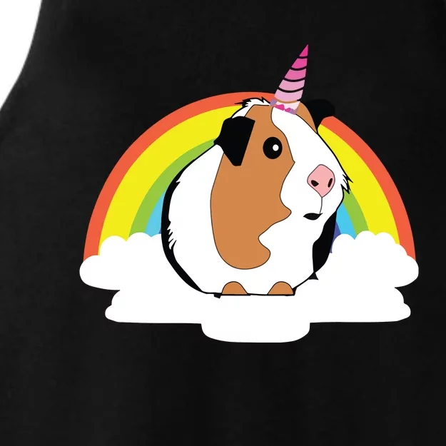 Guinea Pig Unicorn Shirts Cute Guinea Pig Ladies Tri-Blend Wicking Tank