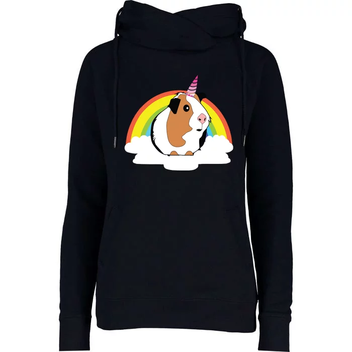 Guinea Pig Unicorn Shirts Cute Guinea Pig Womens Funnel Neck Pullover Hood