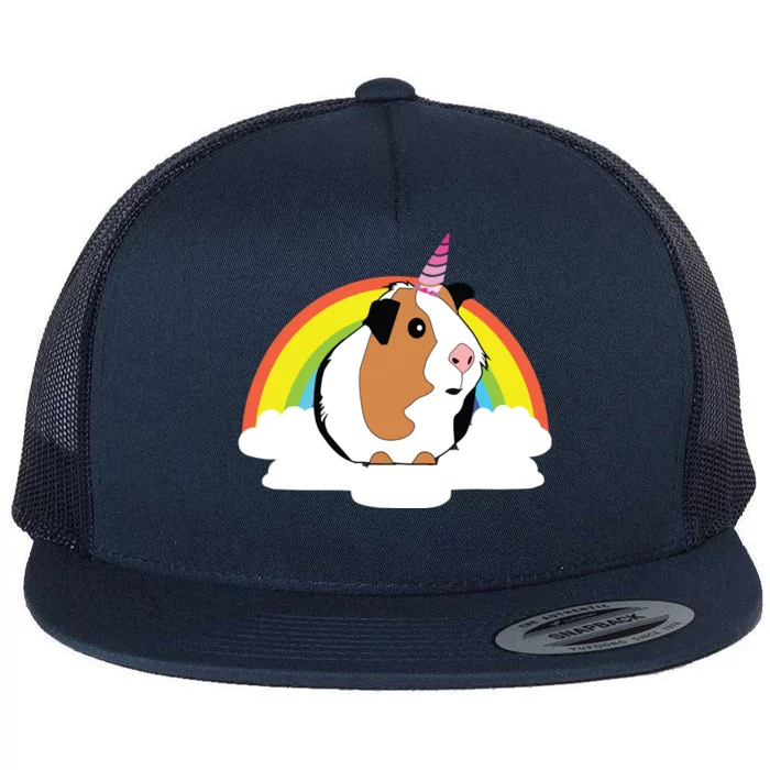 Guinea Pig Unicorn Shirts Cute Guinea Pig Flat Bill Trucker Hat