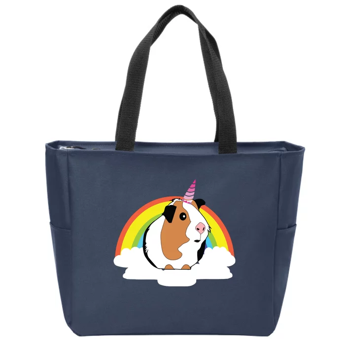 Guinea Pig Unicorn Shirts Cute Guinea Pig Zip Tote Bag