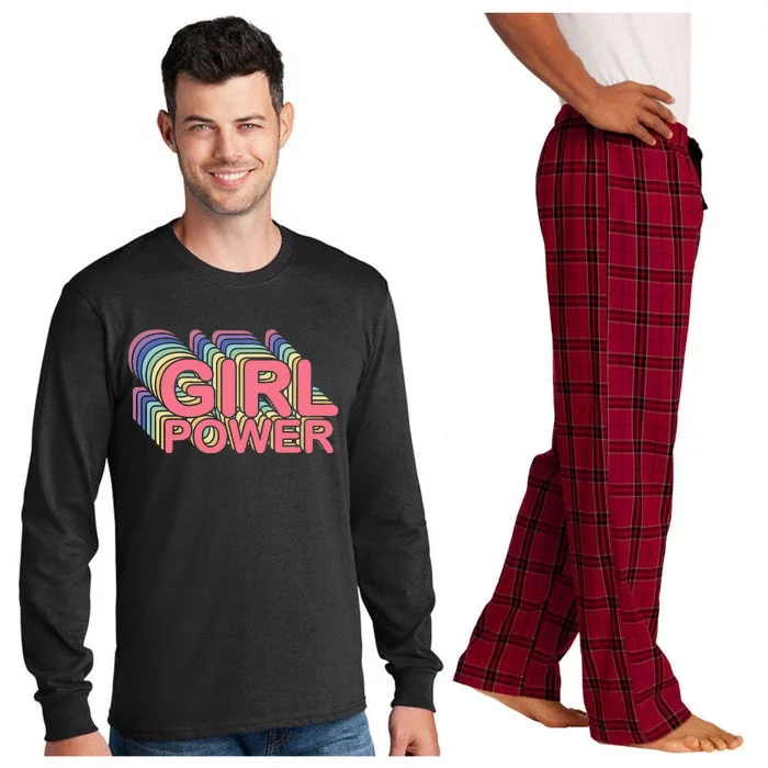 Girl Power Vintage Long Sleeve Pajama Set