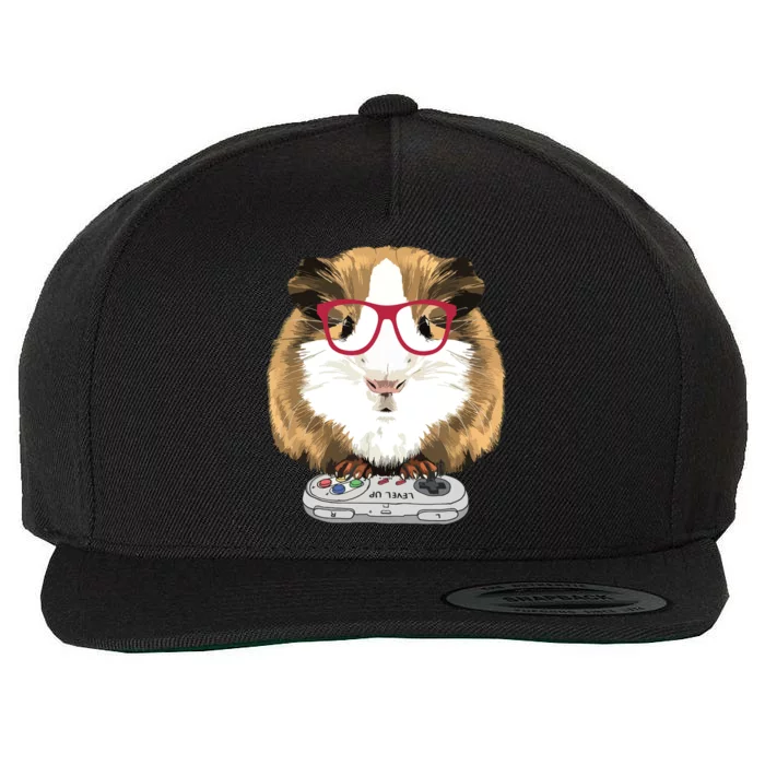 Guinea Pig Video Game Wildlife Animal Guinea Pig Gamers Wool Snapback Cap