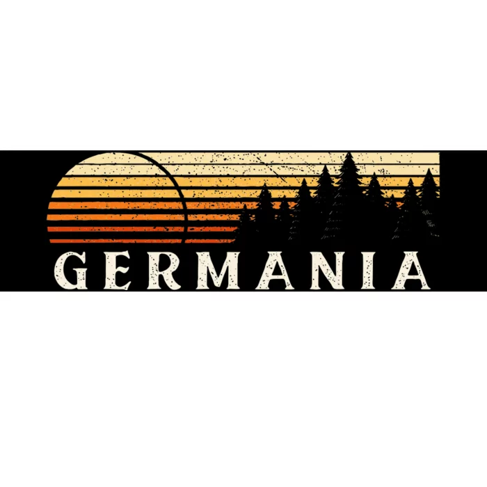 Germania Pa Vintage Evergreen Sunset Eighties Bumper Sticker