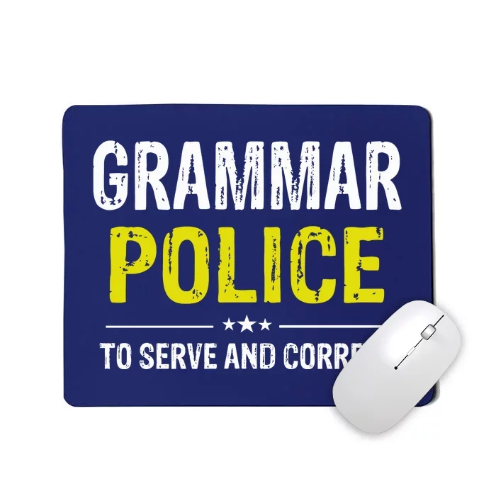 Grammar Police Wo And Funny Costume Idea Mousepad