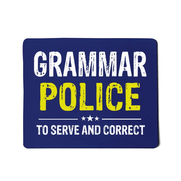 Grammar Police Wo And Funny Costume Idea Mousepad