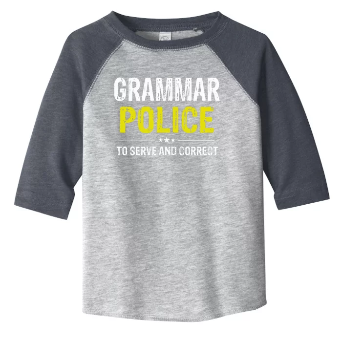 Grammar Police Wo And Funny Costume Idea Toddler Fine Jersey T-Shirt