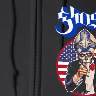 Ghost Papa Wants You Usa Full Zip Hoodie