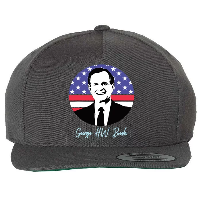 George President W. Bush Republican Proud USA Wool Snapback Cap