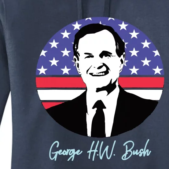 George President W. Bush Republican Proud USA Women's Pullover Hoodie