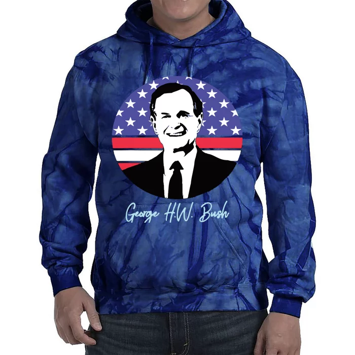 George President W. Bush Republican Proud USA Tie Dye Hoodie