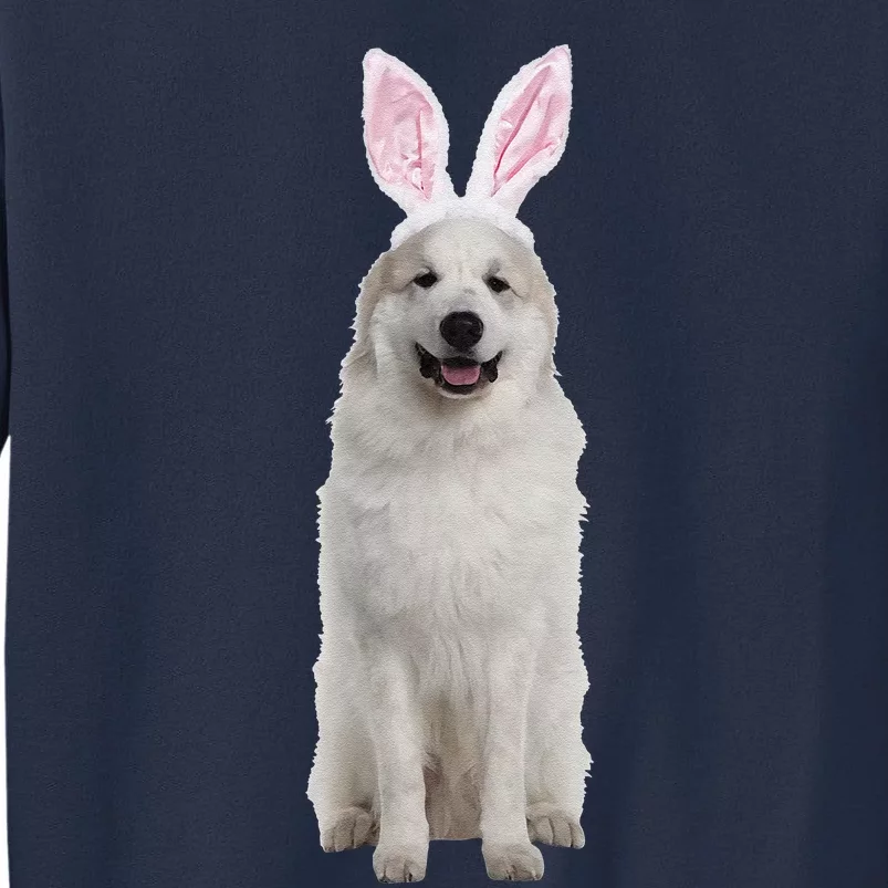 Great Pyrenees Wearing Easter Bunny Ears Dog Sweatshirt